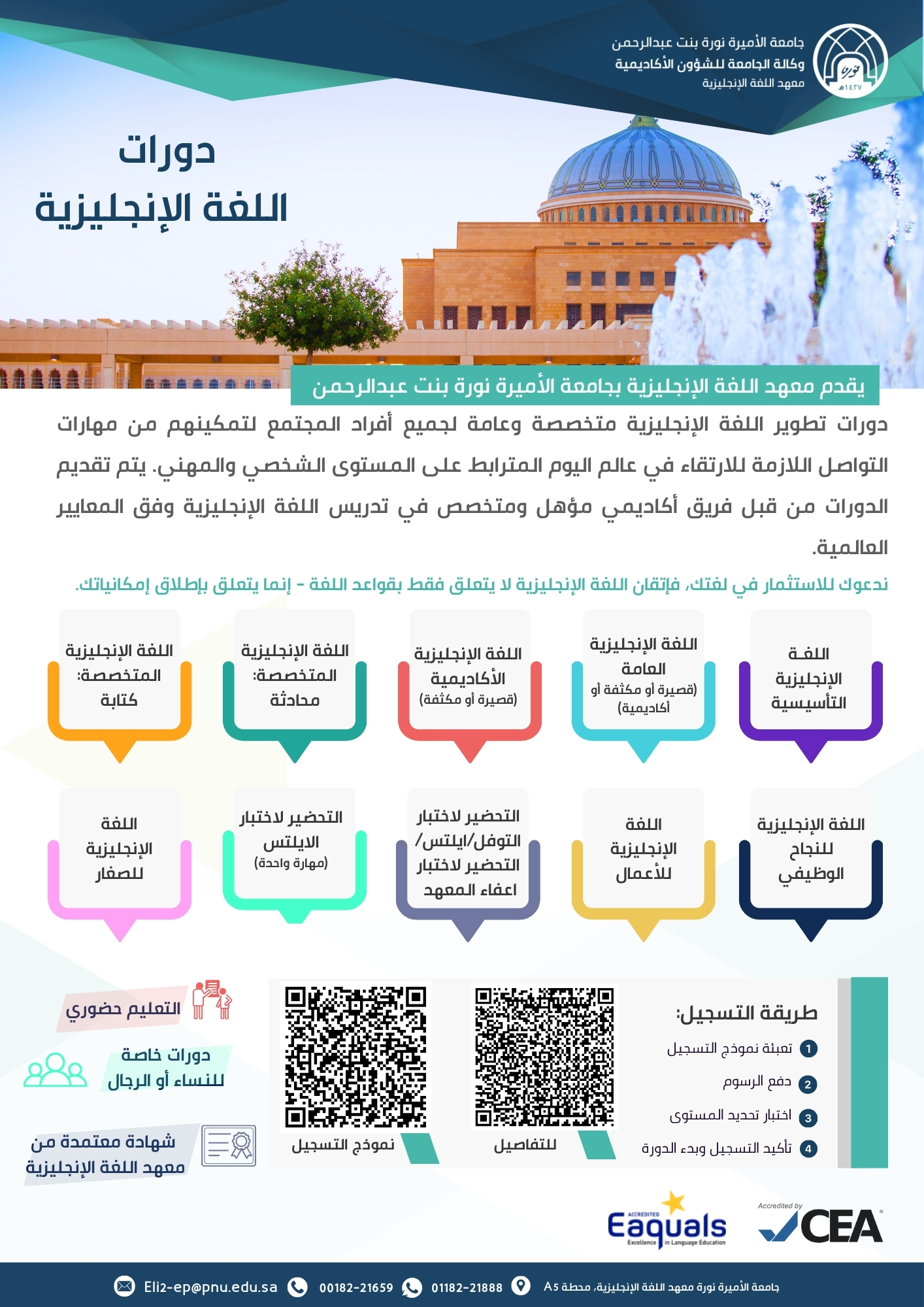 دورات تطوير مهارات اللغة الإنجليزية في في معهد اللغة الإنجليزية